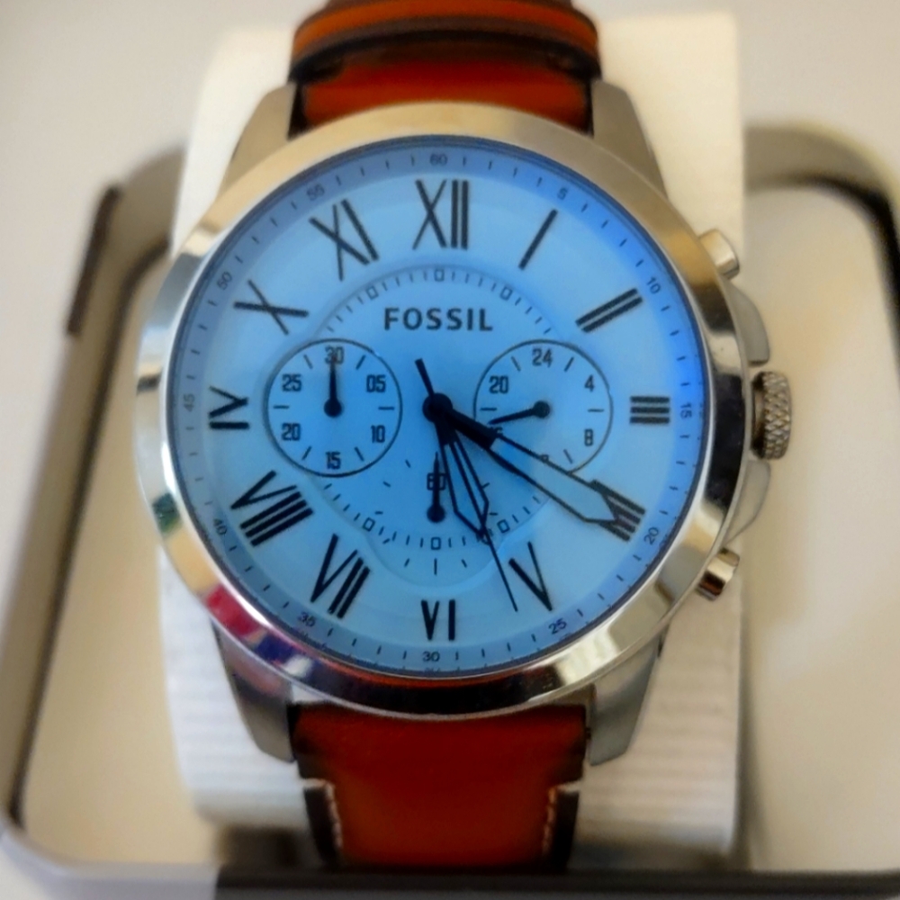 New Men's Fossil Chronograph Watch FS5184